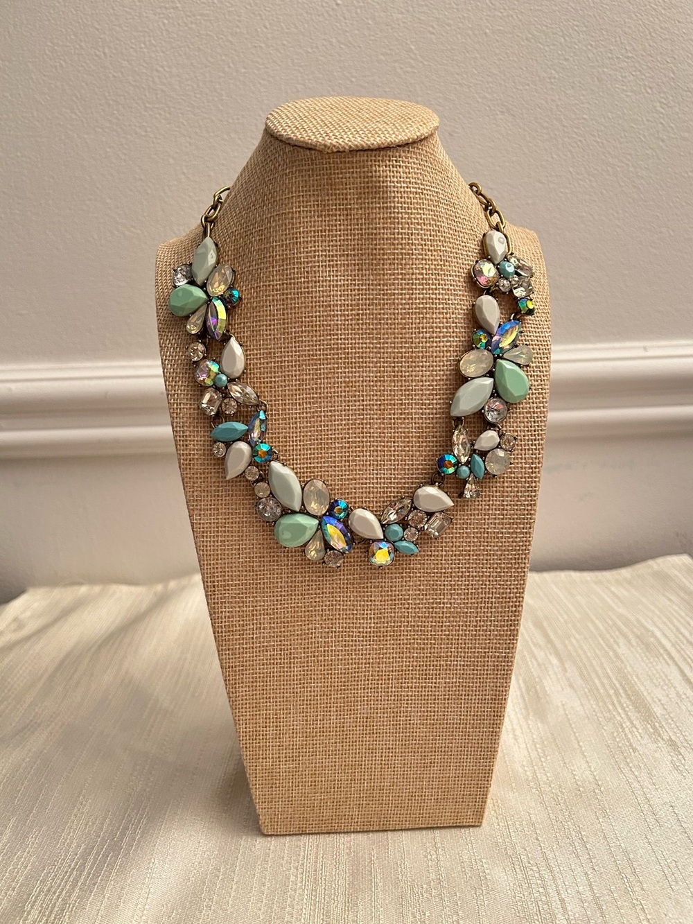 J.Crew Statement Necklace Blues & Greens